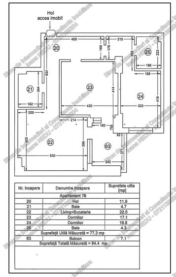 Apartament cu 3 camere decomandat în Energia