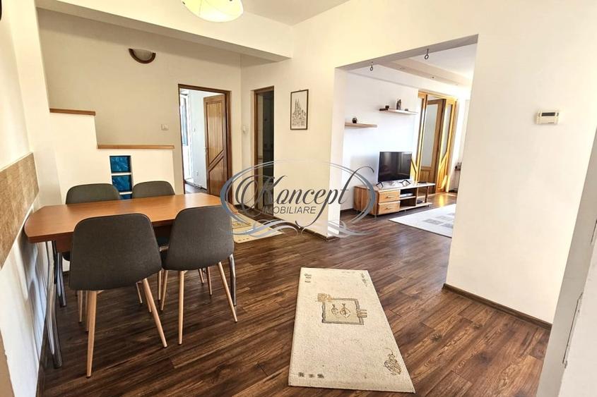 Apartament cu 4 camere semidecomandat, mobilat în Zorilor