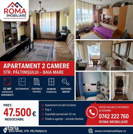 Apartament cu 2 camere decomandat în Vasile Alecsandri