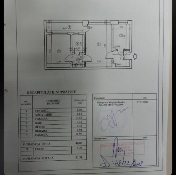 Apartament cu 2 camere semidecomandat în Iancului