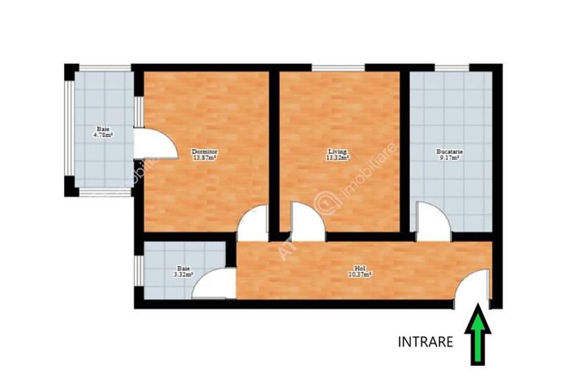 Apartament 2 camere balcon loc parcare zona Turnisor din Sibiu - 5