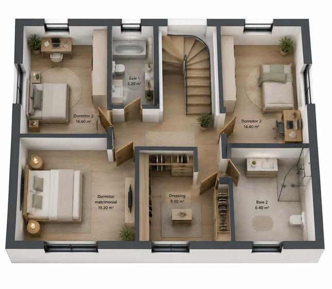 CASA Individuala Superba 320 mp-Mansarda SPA-Demisol Crama-7-9 km de centrul CJ--POSIBILITATE DE PERSONALIZARE - 3