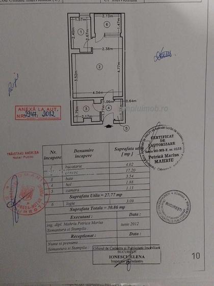 Garsonieră decomandată, mobilată în Sălăjan
