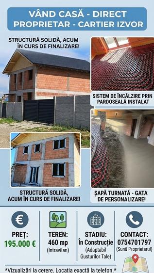 Casă cu 3 camere în Noua