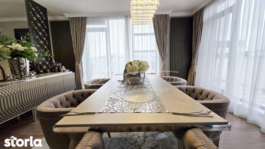 Apartament cu 3 camere semidecomandat, mobilat în Băneasa
