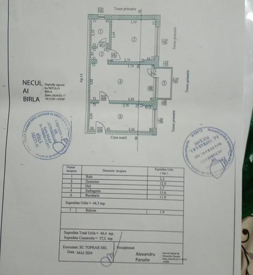 Apartament cu 2 camere semidecomandat în Gară
