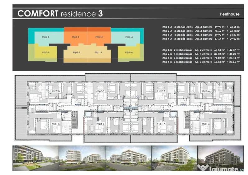 Apartament cu 3 camere decomandat în Central