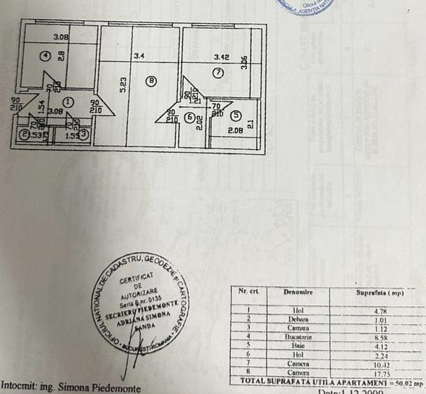 Apartament cu 2 camere decomandat în Rahova