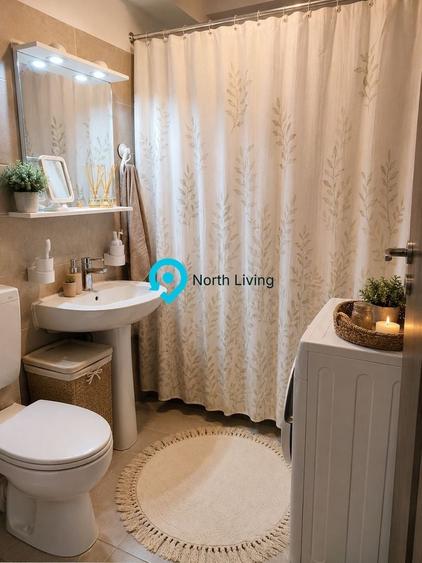Apartament cu 2 camere decomandat, mobilat în Haliu
