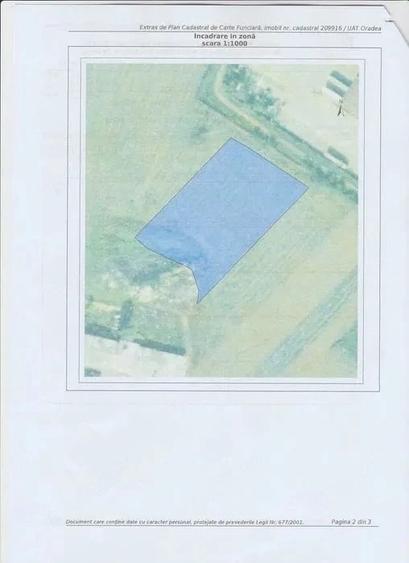 Teren de 5800 mp, în Vest