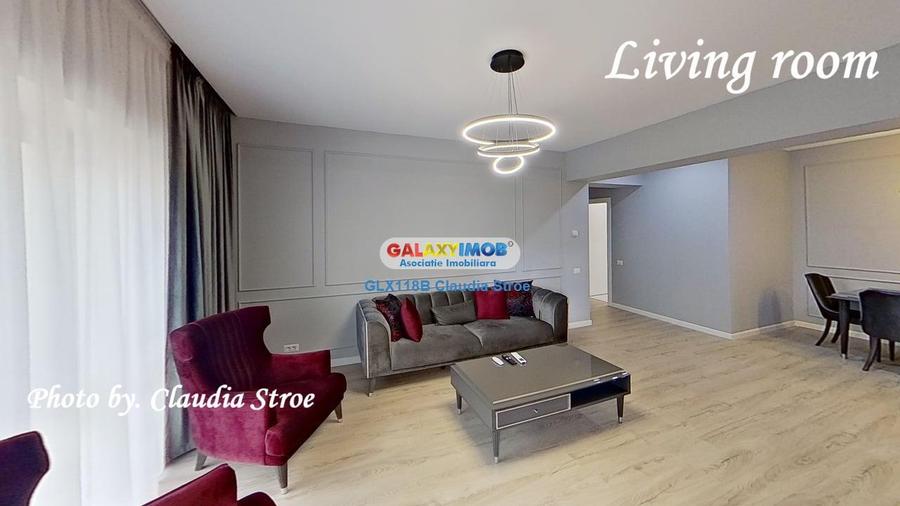 Apartament cu 3 camere semidecomandat, mobilat în Pipera
