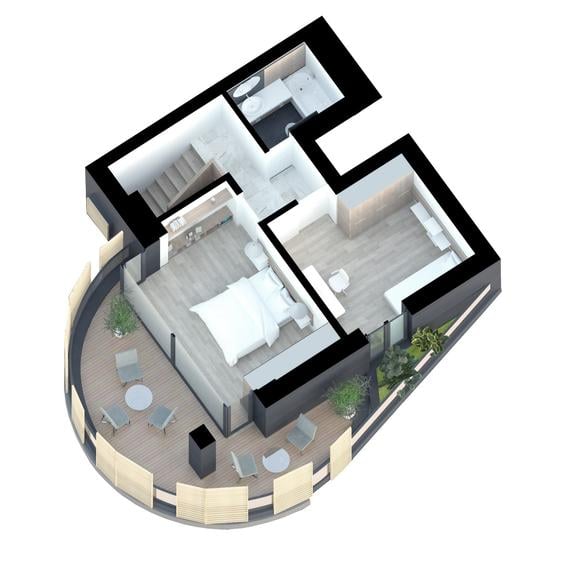 Duplex cu 3 camere cu Canalizare în 13 Septembrie
