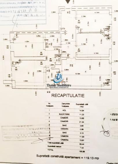 Apartament 3 camere, etaj 3, Calea Romanului - 2