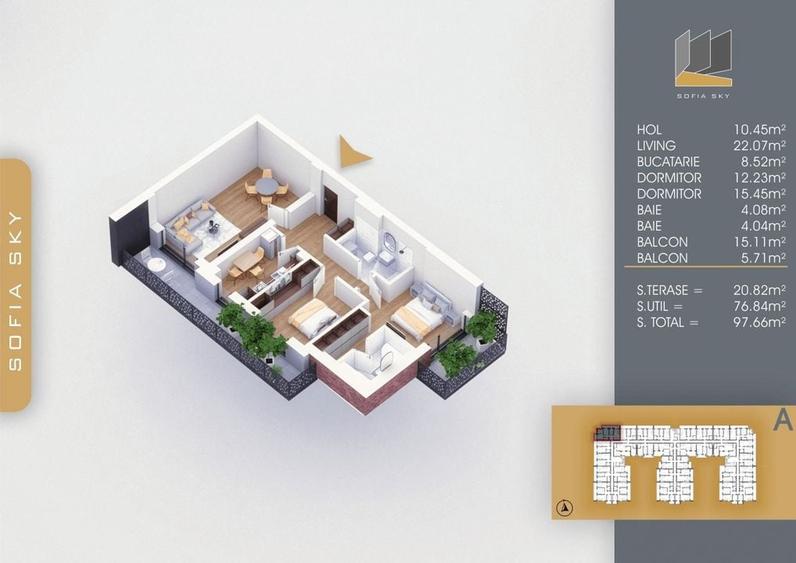 Apartament 3 camere SUPERB,Finalizat,Metrou Nicolae Teclu 8min - 1