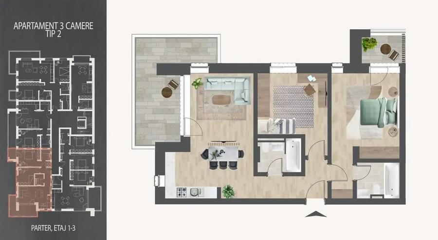 Metrou Nicolae Teclu Apartament 3 Camere Bloc Nou Theodor Pallady - 8