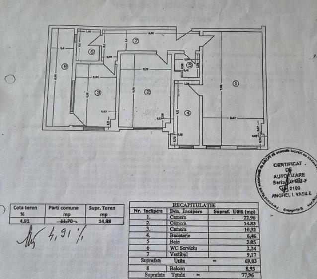 3 Camere Et. 5/6 Bloc Nou- Zona Lujerului - 10