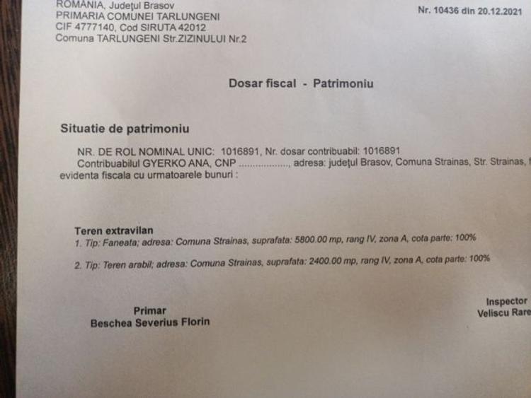 vând teren agricol in Tarlungeni  - 1