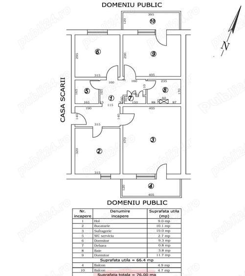 Apartament cu 3 camere ~ zona Dorobanti 1 ~ decomandat ~ 2 balcoane ~ renovat - 1
