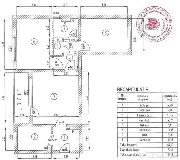 Vanzare apartament 3 camere la pre? de 2 camere Ion Berindei - 1