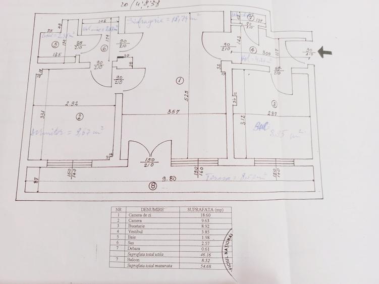 2 camere Magheru - Piata Romana - etajul 8/9 vedere bulevard - 9