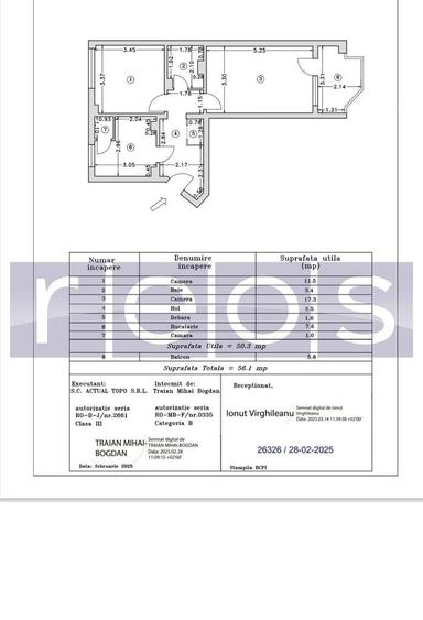 Apartament cu 2 camere decomandat în Dorobanți
