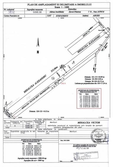Teren agricol extravilan de 6118 mp, în Ștefănești