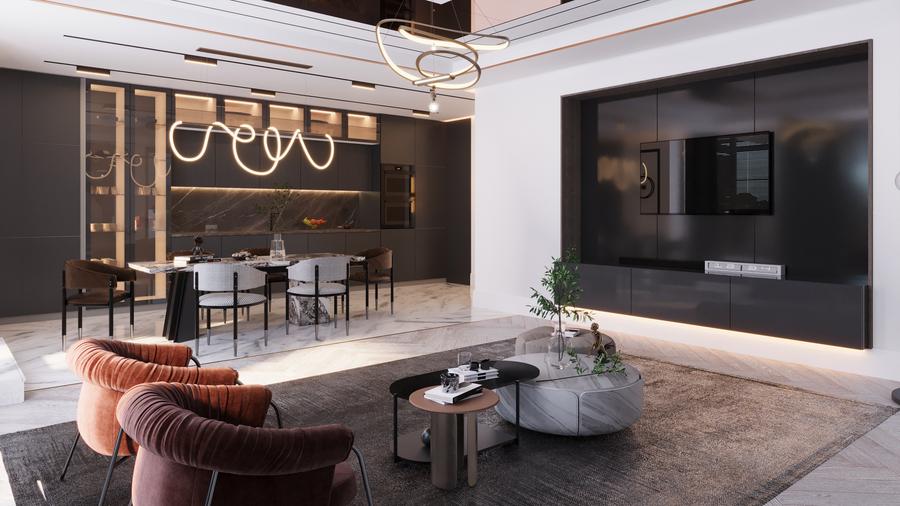 Duplex 3 camere tip 1 cu terasa | HILS Titanium Ansamblu rezidential nou - 4