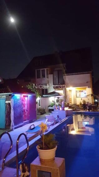 Casa Marta Bibescu pe malul lacului cu piscina
