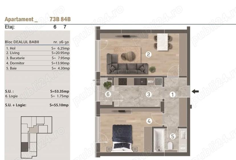Apartament 2 camere decomandat - Gata de mutare - Luica Brancoveanu - 5