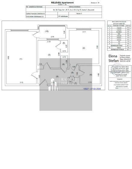 Apartament 2 camere, decomandat, etaj 4/8, Rahova, de renovat - 1