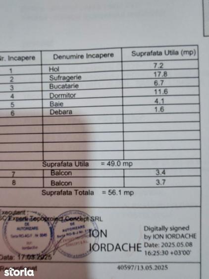 Apartament 2 camere, 2 balcoane ,56 mp, mobilat ?i utilat complet - 7