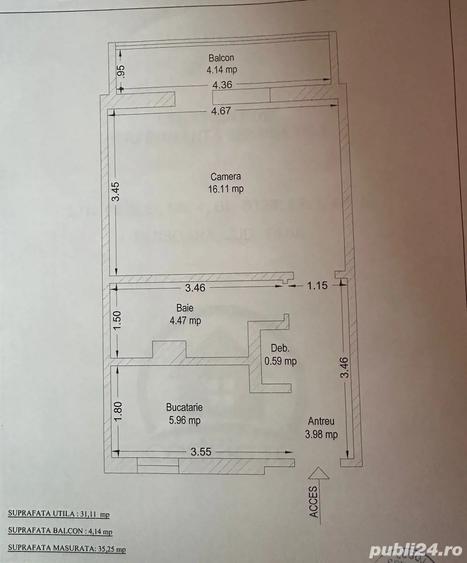 Proprietar vand apartament 1 camera Calea Lipovei - 1