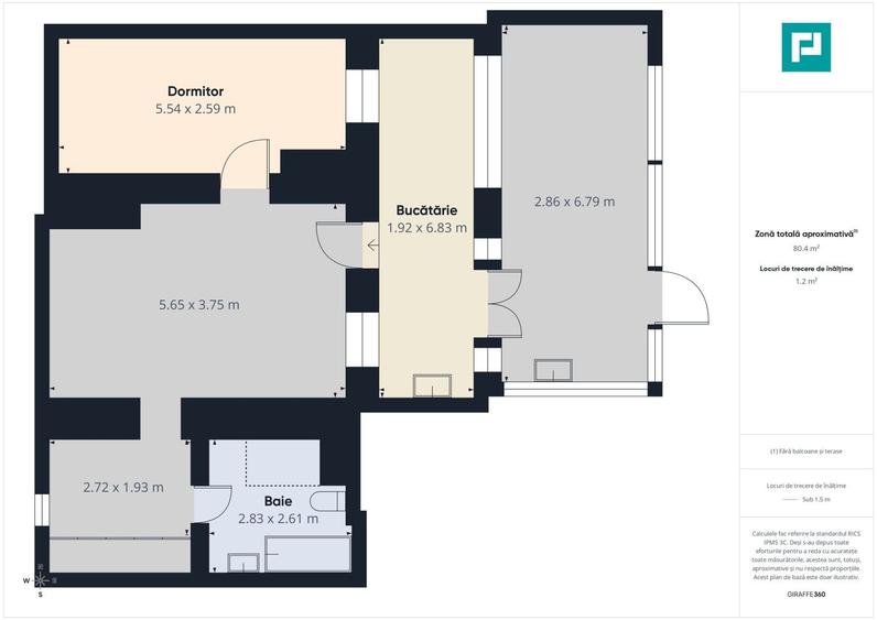 Apartament cu 2 camere pe Str.Episcopiei - 21