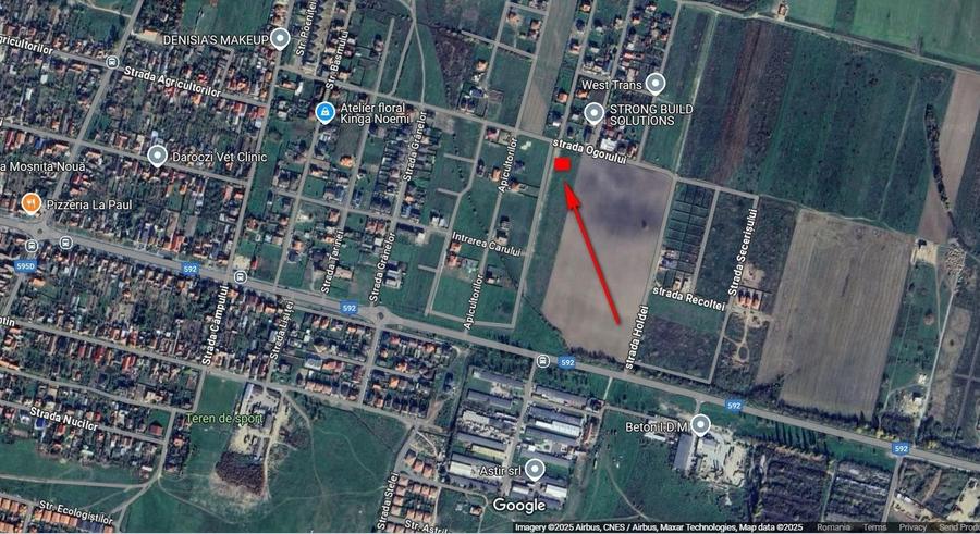 Comision 0%  Teren 818 mp pentru duplex | 2 fronturi stradale | Moșnița Noua - 4