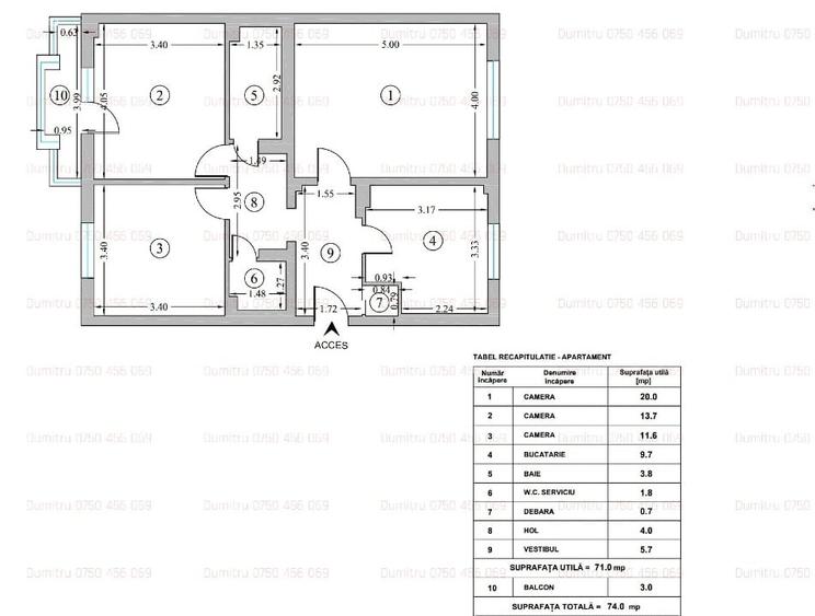 Apartament 3 Camere de Design – Bloc Smart & Verde (M57, Panait Cerna) - 1
