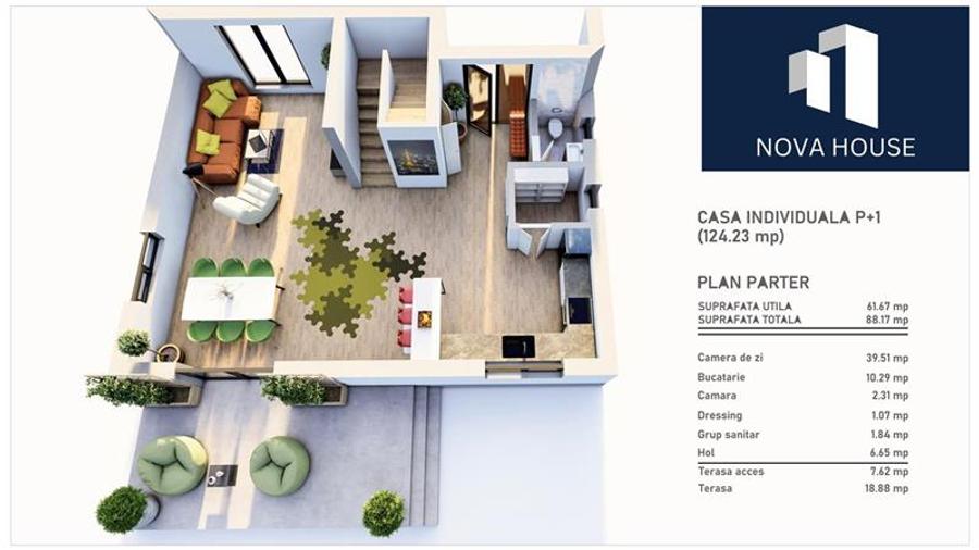 Descopera eleganta unui nou inceput: Casa la cheie in Nova Residence Sanpetru, B - 13