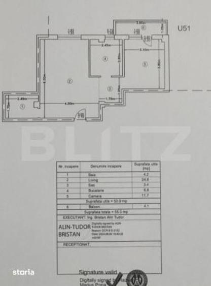 Apartament 2 camere, 50.90 mp, zona Visani - 7