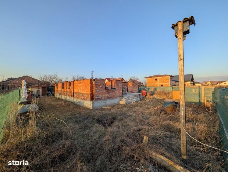 Teren 580m Serbanesti cu casa in constructie - 6