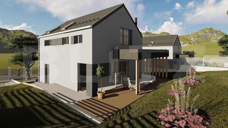 Casa 125 mp teren 500 mp zona profi design deosebit - 4