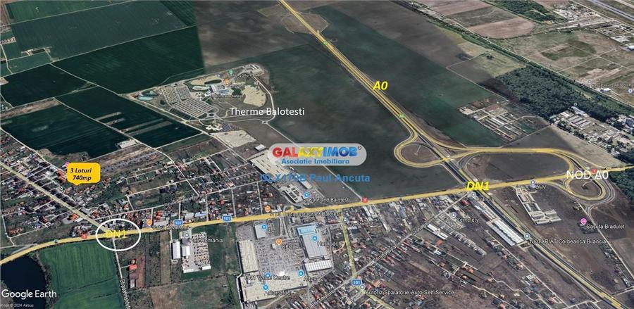 Vanzare 3 Loturi casa Balotesti str Ion Creanga utilitati - 3