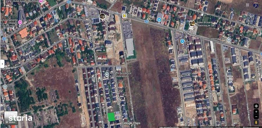 Intravilan Mega Image 23 august 1386m2 - 2