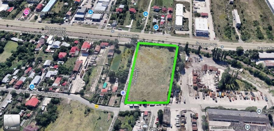 🏷️ Teren de vânzare / Inchiriere – Otopeni, Șos. Odăi – 8551 mp - 1