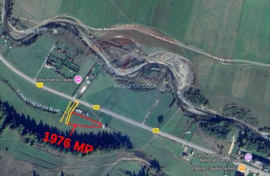 Teren intravilan de vanzare 1.976 mp, Zarnesti, zona ...