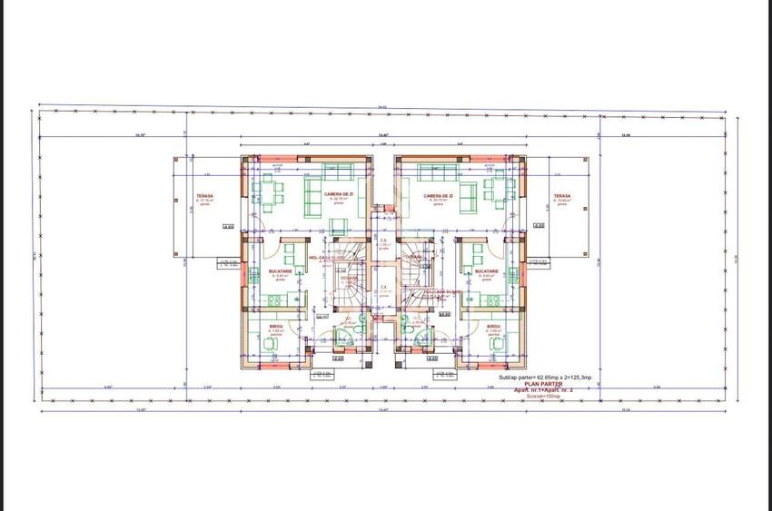 2 unitati de Duplex | 5 camere | 120mp | Teren 250 | Chisoda - 15