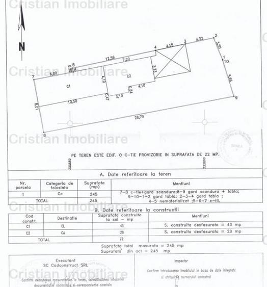 Casa 2 camere teren 245 mp deschidere 9 m la strada Brailit - 9