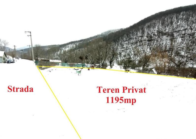 Ciclova, Teren Intravilan cu nr de Casa, 1195mp, La Sosea, Z - 10