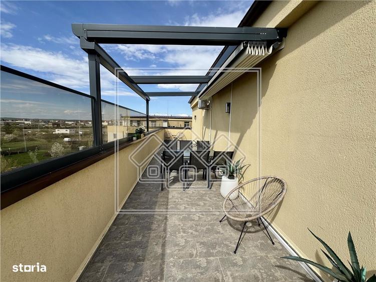 Penthouse de vanzare, terasa de 120 mp, mobilat si utilat confort lux - 14