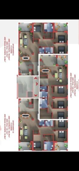 Apartament 4 camere,3bai,136mp.utili+19mp terase acoperite - 4