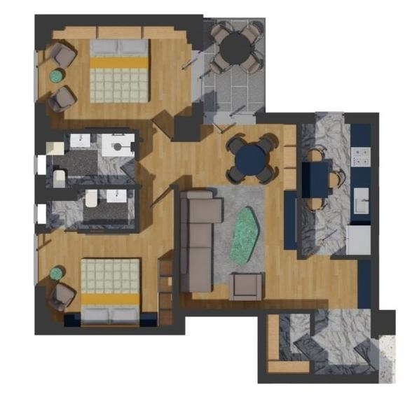 Bloc NOU Finalizat, 3 camere, 82 mp in zona Pacurari-Alpha Bank-TVA  INCLUS - 7