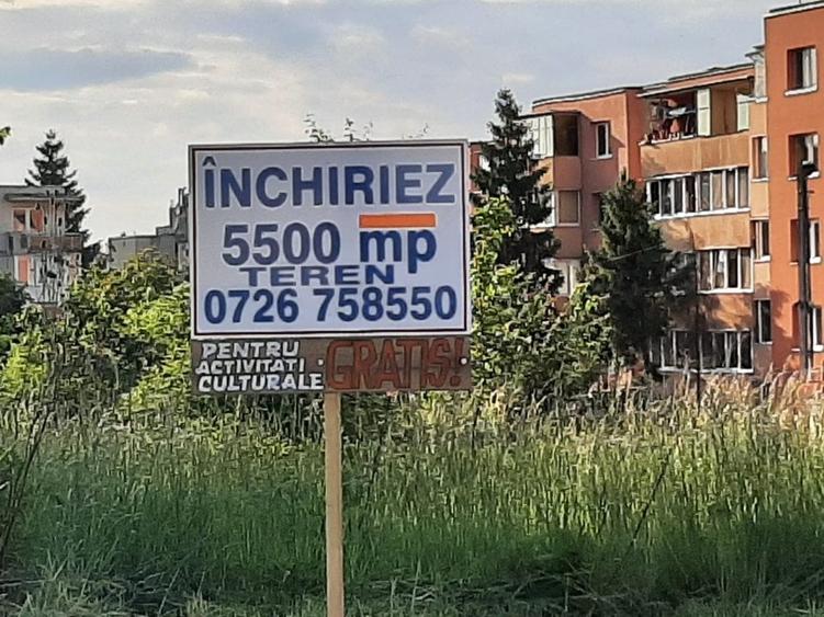 De inchiriat teren langa City Mall , GRATIS- ptr activitati culturale - 1
